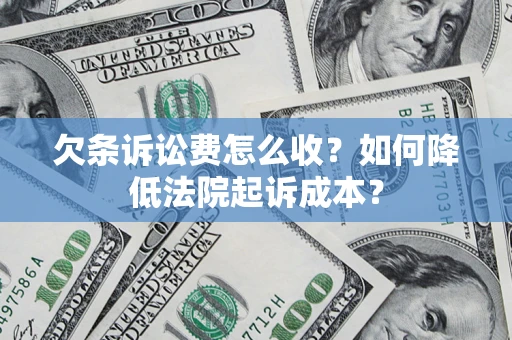 北京欠条诉讼费怎么收？如何降低法院起诉成本？